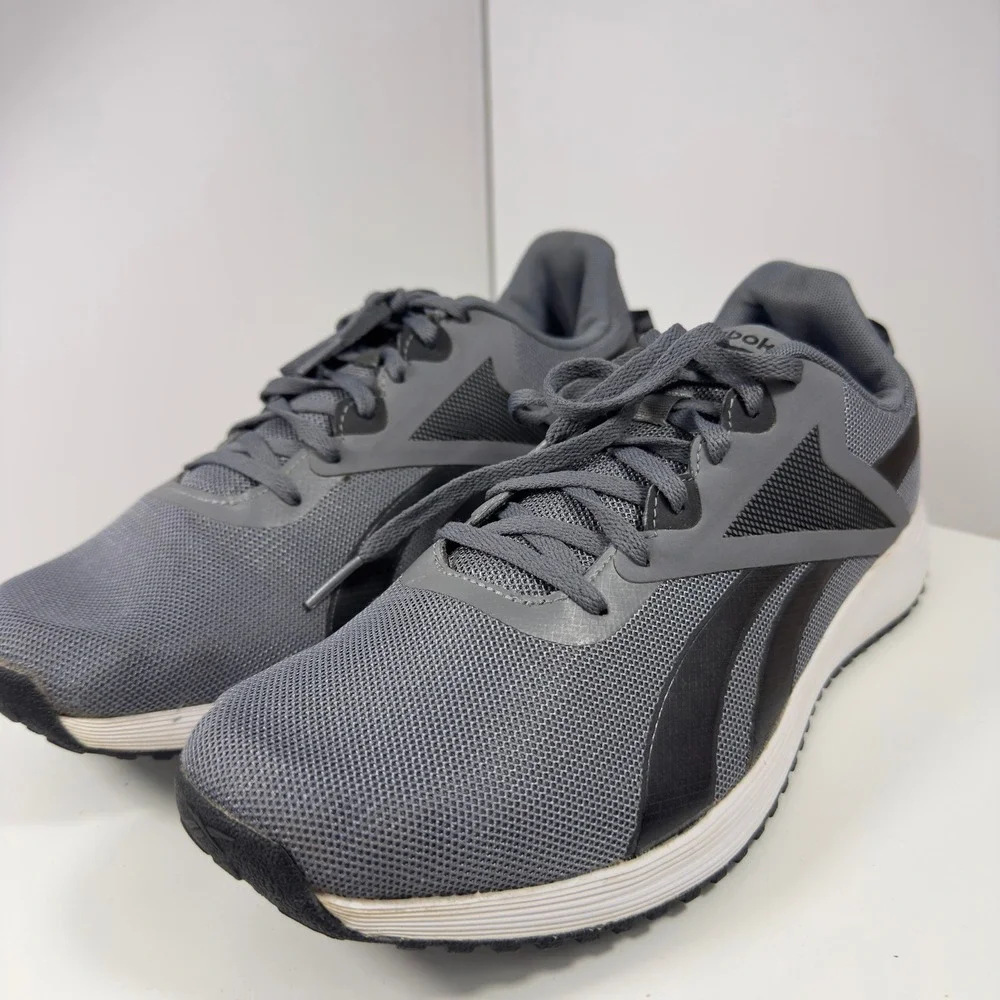 Reebok Lite Plus 3 Men Size 12 Gray White Running Shoes GY3962 Low Top Sneakers